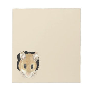 Kute Little Waterverf Pet Pocket Mouse Animal Art Notitieblok