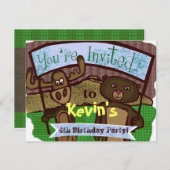 Kute los en beer kaart (Voorkant / Achterkant)