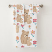 Kute luienmoeder met baby Moederdag Bad Handdoek (Insitu)