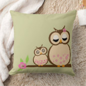 Kute mama en baby uil kussen (Deken)