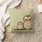 Kute mama en baby uil kussen (Deken)
