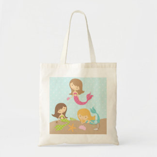 Kute mermaids onder de Canvas tas van het zee