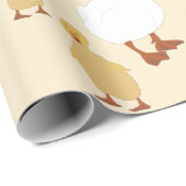 Kute Moeder Duck & Baby Ducking Pattern Cadeaupapier (Rol Hoek)