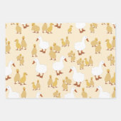 Kute Moeder Duck & Baby Ducking Pattern Inpakpapier Vel (Voorkant 2)