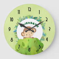 Kute Monkey die van achter op een Struik kijkt
