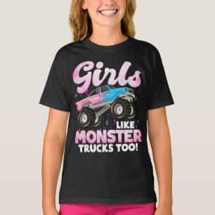 Kute Monster Truck Girls als Monster Trucks ook T-shirt
