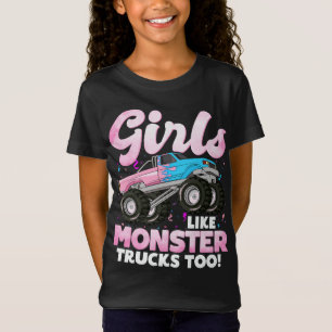 Kute Monster Truck Girls als Monster Trucks ook T-shirt