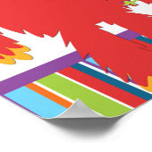 Kute monsters Kinderen Aangepaste banner op jaarda Poster (Hoek)