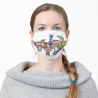 Kute Monsters Protection Stoffen Mondmasker