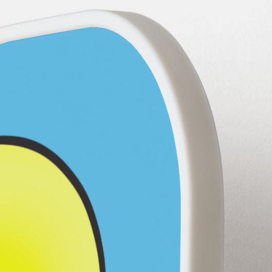 Kute muis in watering kan met ballon cartoon pickleball paddle (Links Detail)