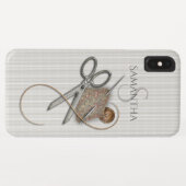 Kute naaigarningen Case-Mate iPhone case (Achterkant (horizontaal))