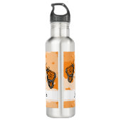 Kute Named Oranje Monarch Butterflies Waterfles (Achterkant)