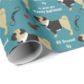 Kute neergeklapte kinderdag cadeaupapier (Rol Hoek)