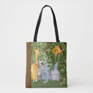 Kute Oerwoud Animals Canvas tas