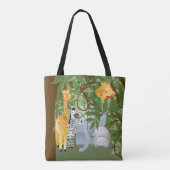 Kute Oerwoud Animals Canvas tas (Achterkant)