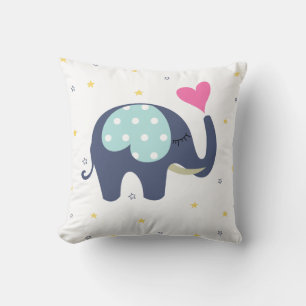 Kute olifant prullenbak kussen