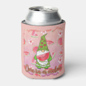 Kute one in a melon Summer Gnome Blikjeskoeler (Blikje Voorkant)