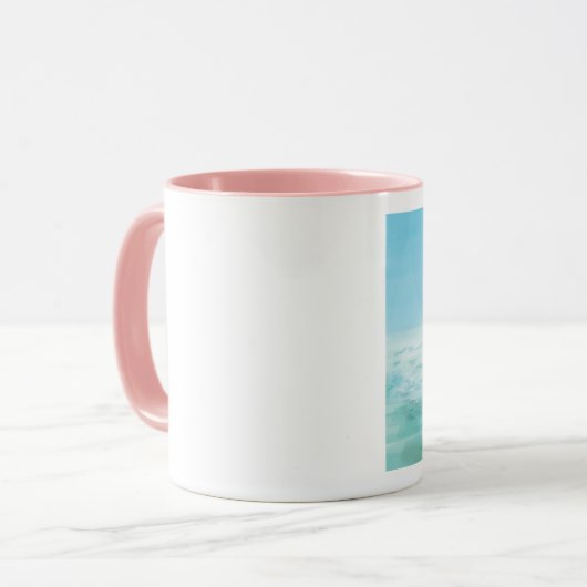 Kute ormaid met een zwemring mok (Voorkant links)