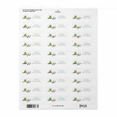 Kute Owl Graphic Return Address Labels (Full Sheet)