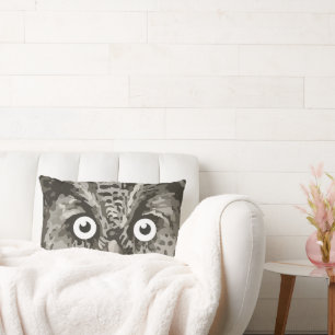 Kute Owl Grey Gender Neutral New Baby Room Kussen
