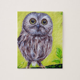 Kute Owl Painting Legpuzzel