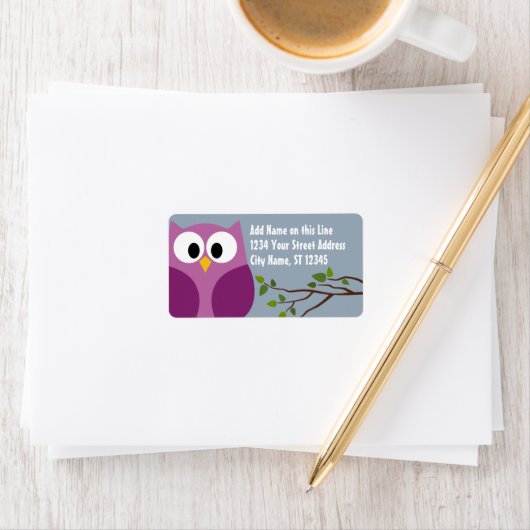 Kute Owl - Return Address Labels (Insitu)