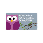 Kute Owl - Return Address Labels (Voorkant)