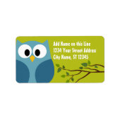 Kute Owl - Return Address Labels (Voorkant)