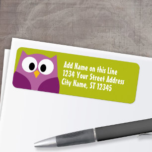 Kute Owl - Return Address Labels
