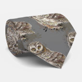 Kute Owl, Waterverf Bird Natuur Notepad Stropdas (Opgerold)