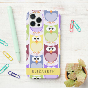 Kute Owls, Owl Pattern, Colorful Ownership, Jouw n iPhone 12 Pro Hoesje