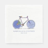 Kute Paarse fietslijn Tekening op maat
