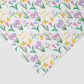 Kute paasbloem en eipatroonweefsel tissuepapier (Detail)