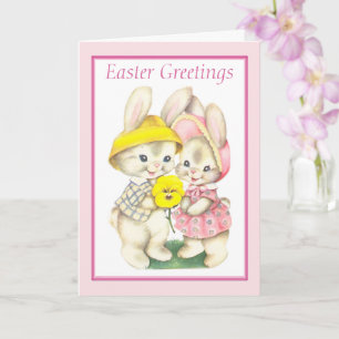 Kute  paasbunny kaart
