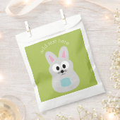 Kute paashaas met Ei- en Aangepaste naam Bedankzakje (Geknipt)