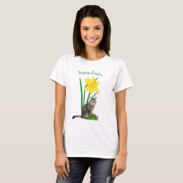 Kute paaskat en diaffodils White T-Shirt
