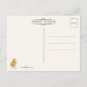 Kute  paaskip en Gramophone Briefkaart (Achterkant)