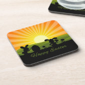 Kute paaspaaseieren bier onderzetter (Linkerzijde)