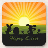 Kute paaspaaseieren bier onderzetter (Voorkant)