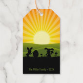 Kute paaspaaseieren cadeaulabels (Achterkant)