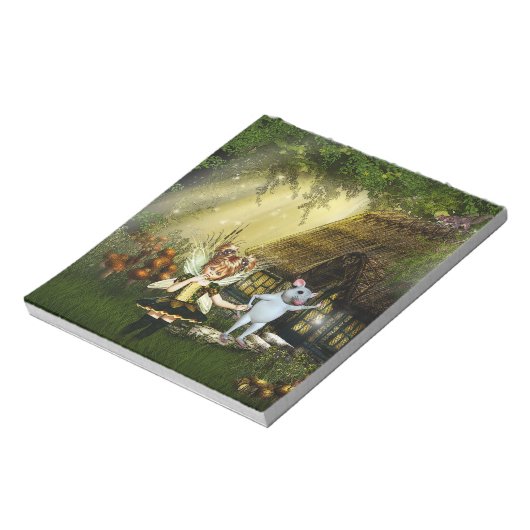 Kute paring en witte muis notitieblok (Gedraaid)