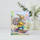 Kute Pasen Gnome Briefkaart (Staand voorkant)