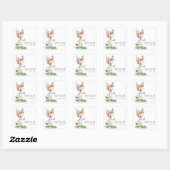 Kute Pasen Kind School Class Personalized Vierkante Sticker (Vel)