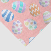 Kute pasta Colour Easter Eggs Pattern Tissuepapier (Detail)