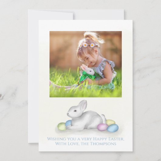 Kute pasta Paasbundel Eenvoudige klassieke foto Feestdagenkaart (Voorkant)