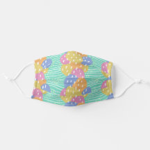 Kute Pastel Spring Eggs Polka Dots Waves