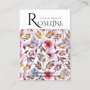 Kute pastelkleur paarse bloem Veroorbaar beeldsche Visitekaartje