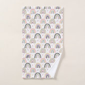 Kute pastelregenbogen bad handdoek (Handdoek)