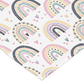 Kute pastelregenbogen korte tafelloper (Hoek)