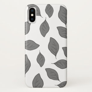 Kute patroonbladeren werpen kussen iPhone x hoesje